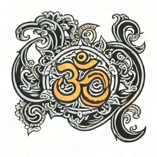 AUM 2023 tattoo design idea