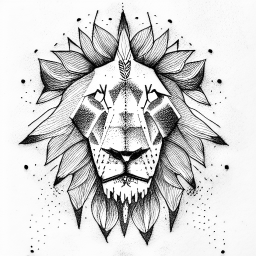 Lion and The Lamb tattoo design idea
