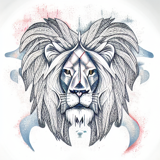 Lion and Lamb tattoo design idea