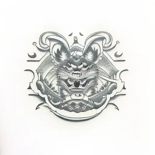 Hiphop Uncles text tattoo design idea