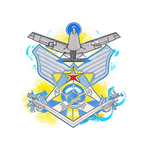 air Force granddad tattoo design idea