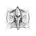 cut throat razor  tattoo design idea