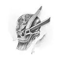 cut throat razor  tattoo design idea