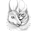 husband and wife tattoo design idea