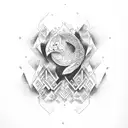 husband and wife tattoo design idea