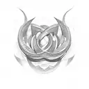 Liam double Infinity tattoo design idea