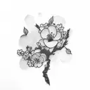 Cherry Blossom tattoo design idea