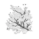 Cherry Blossom tattoo design idea