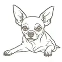 chihuahua dog tattoo design idea
