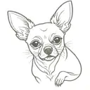 chihuahua dog tattoo design idea