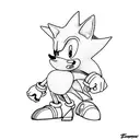 sonic the hedgehog tattoo design idea