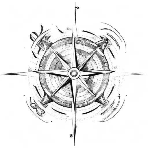 compass anchor tattoo | Anchor tattoos, Compass tattoo, Compass rose tattoo
