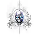 skeletor  tattoo design idea