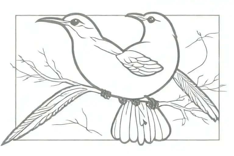 A Flying Mockingbird tattoo design idea