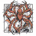 Scar like Spider tattoo design idea