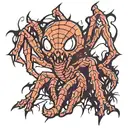 Scar like Spider tattoo design idea