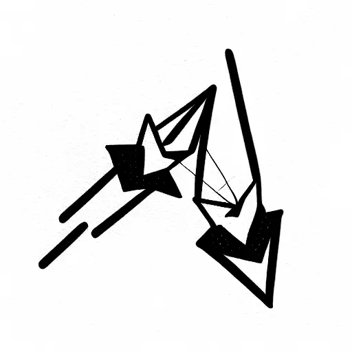 origami cranes  tattoo design idea