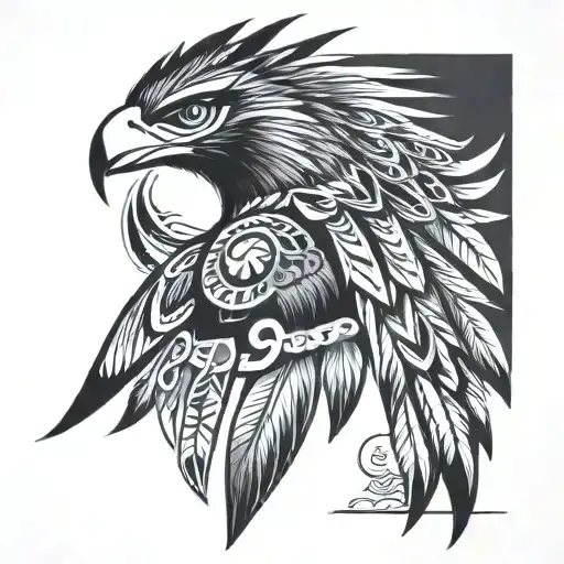 navajo thunderbird tattoo design idea