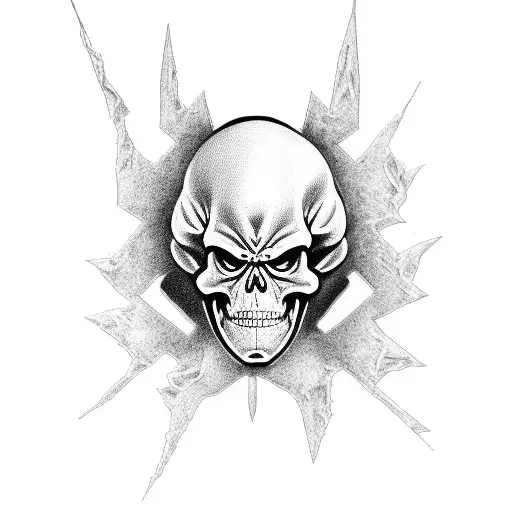 skeletor tattoo design idea