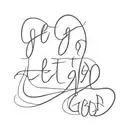 Let Go Let God tattoo design idea