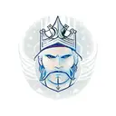 circle combinaton of archetypes - Warrior, magician, lover, king  tattoo design idea