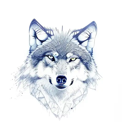 wolf + cinema + phoenix  tattoo design idea
