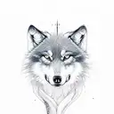 wolf + cinema + phoenix  tattoo design idea