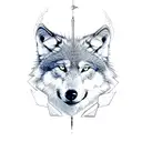 wolf + cinema + phoenix  tattoo design idea