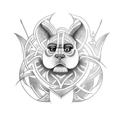 labyrinth tattoo design idea