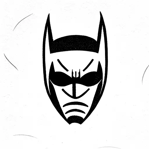 Fatherhood batman  tattoo design idea