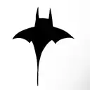Father and son batman style tattoo design idea
