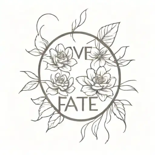 love fate tattoo design idea