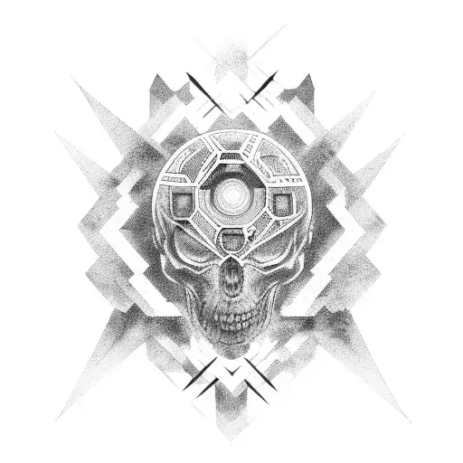 energy and consciousness tattoo design idea