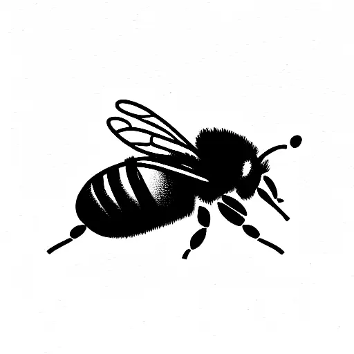 Honey Bee tattoo design idea