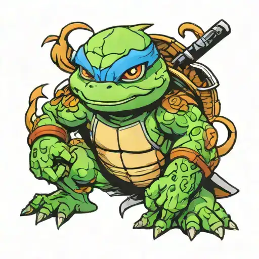 leo from tmnt  tattoo design idea