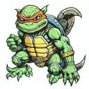 leo from tmnt  tattoo design idea