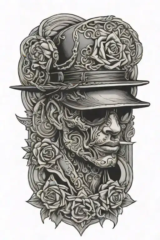 Gangster tattoo design idea