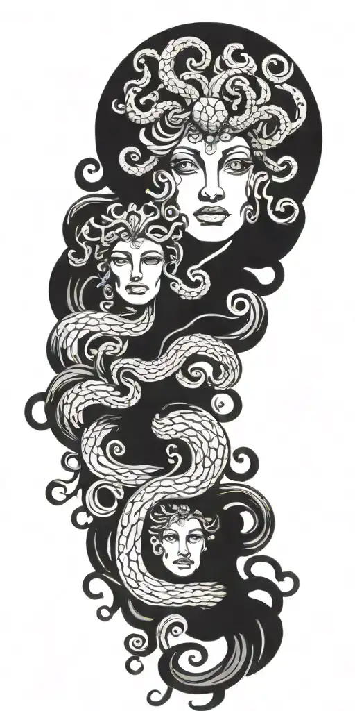 Medusa tattoo design combining elements tattoo design idea
