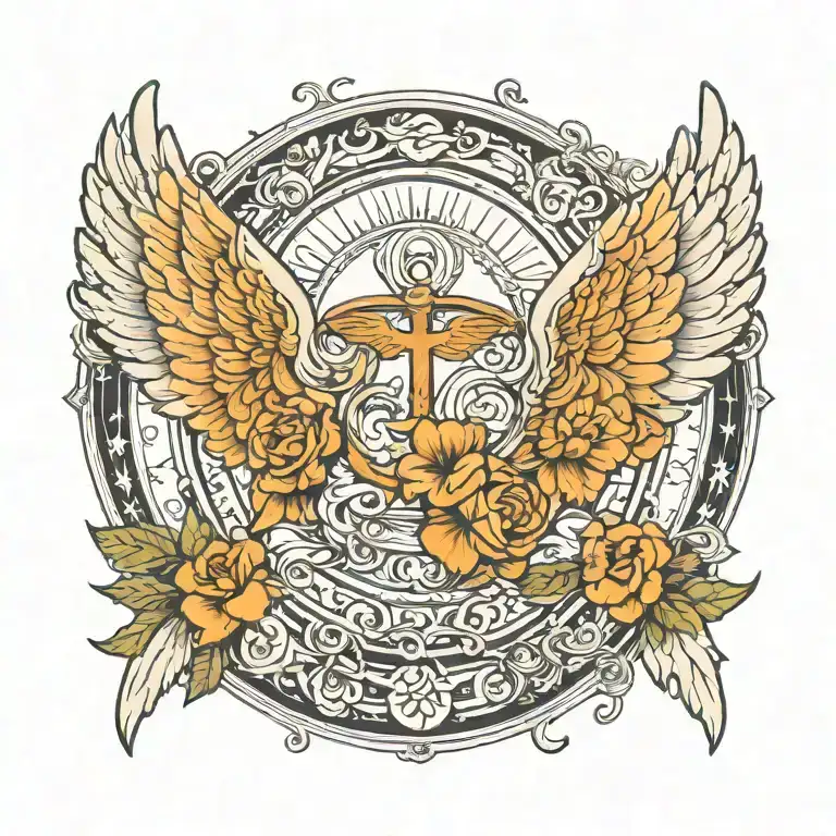 Beautiful Angel Wings Tattoos in Beautiful Styles tattoo design idea