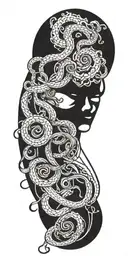 Medusa tattoo design combining elements tattoo design idea