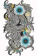 Arabic tattoo design idea