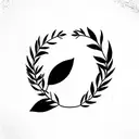 laurel wreath tattoo design idea