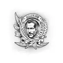 laurel wreath tattoo design idea