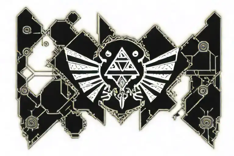 princess zelda twilight princess tattoo design idea