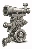 Arsenal FC cannon. Invincibles. tattoo design idea
