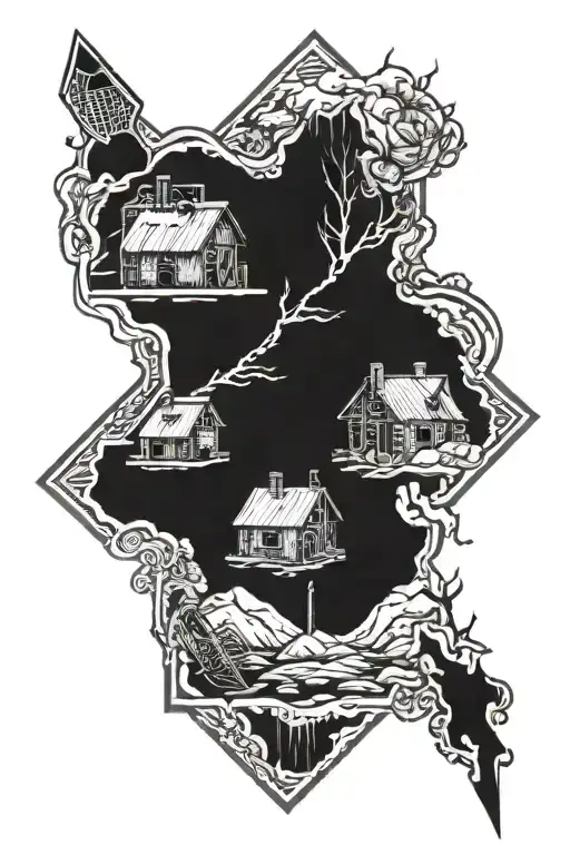 coal mine tattoo design idea