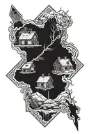 coal mine tattoo design idea