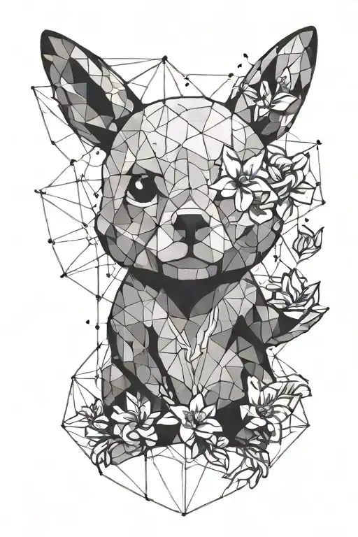 day lily bear peace sign geometric pikachu tattoo design idea