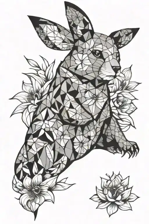 day lily bear peace geometric pikachu eevie tattoo design idea