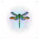 semicolon dragonfly tattoo design idea